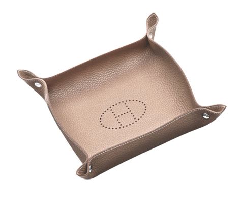 hermes leather jewelry tray|vintage hermes tray.